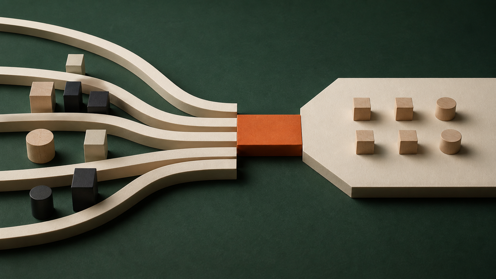 Multiple business pathways converging through one constraint